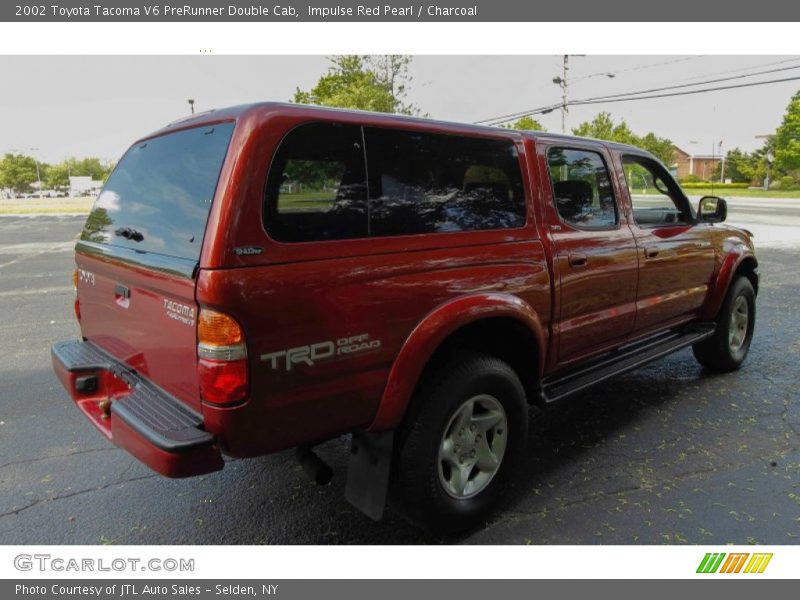 Impulse Red Pearl / Charcoal 2002 Toyota Tacoma V6 PreRunner Double Cab