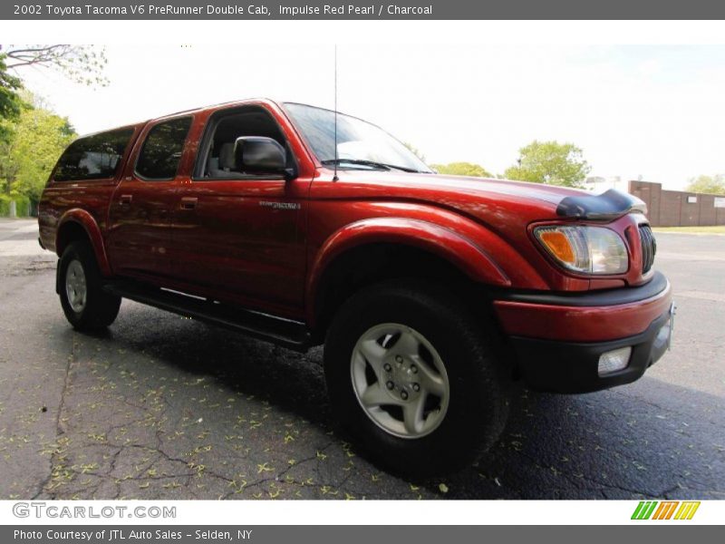 Impulse Red Pearl / Charcoal 2002 Toyota Tacoma V6 PreRunner Double Cab