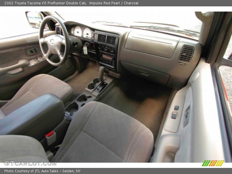 Impulse Red Pearl / Charcoal 2002 Toyota Tacoma V6 PreRunner Double Cab