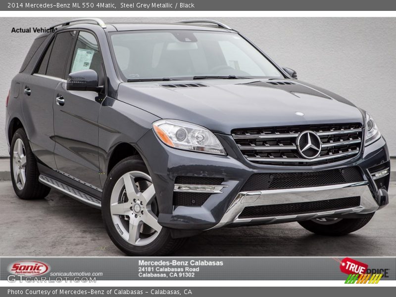Steel Grey Metallic / Black 2014 Mercedes-Benz ML 550 4Matic