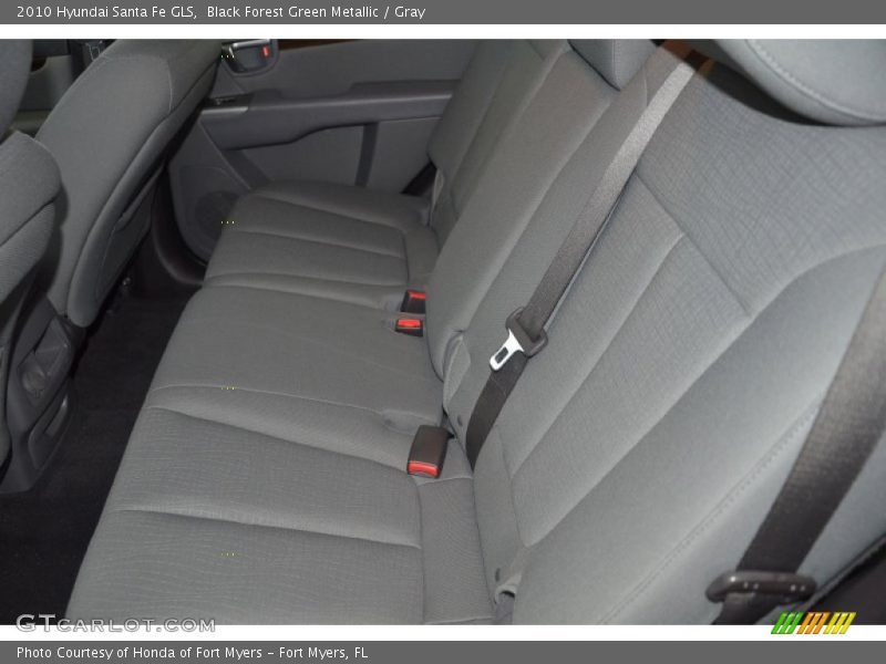 Black Forest Green Metallic / Gray 2010 Hyundai Santa Fe GLS