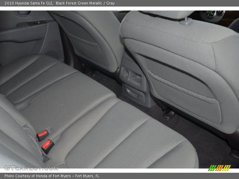 Black Forest Green Metallic / Gray 2010 Hyundai Santa Fe GLS