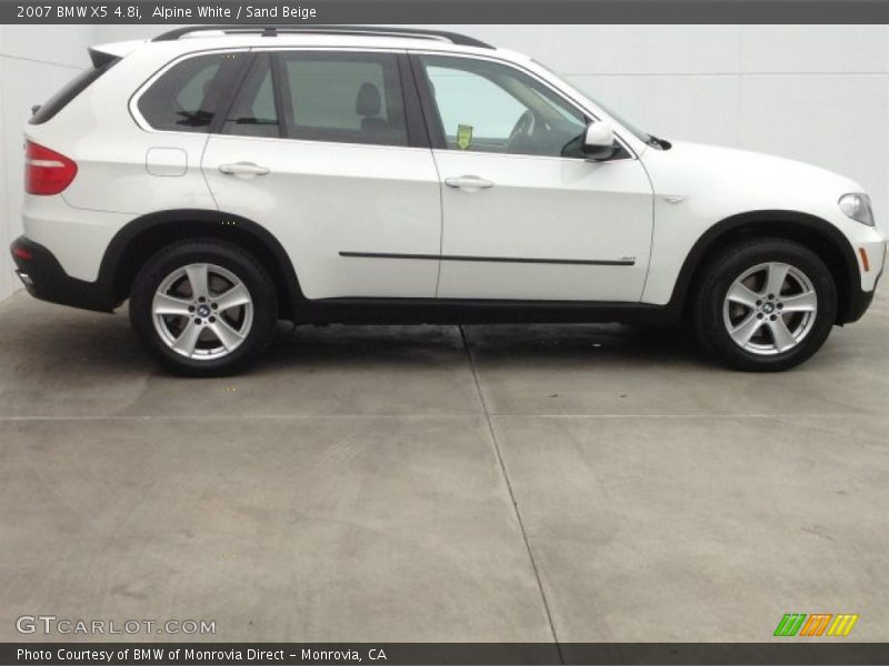 Alpine White / Sand Beige 2007 BMW X5 4.8i