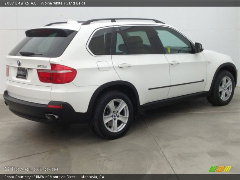 Alpine White / Sand Beige 2007 BMW X5 4.8i