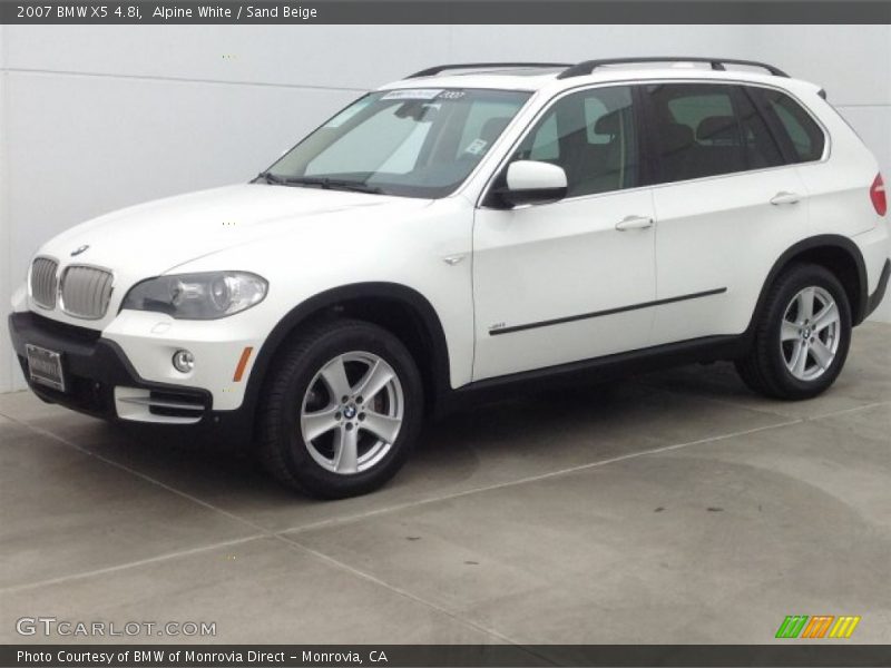 Alpine White / Sand Beige 2007 BMW X5 4.8i