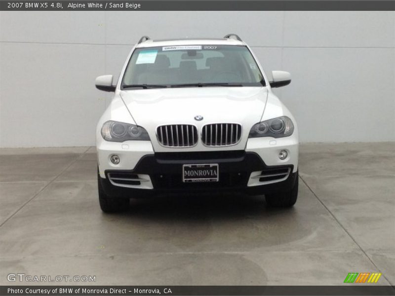 Alpine White / Sand Beige 2007 BMW X5 4.8i