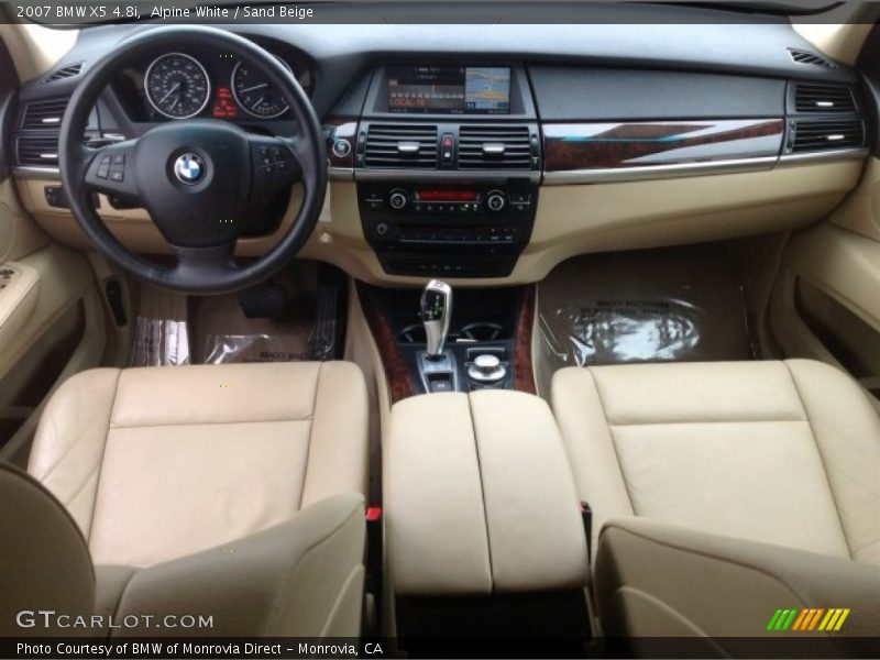 Alpine White / Sand Beige 2007 BMW X5 4.8i
