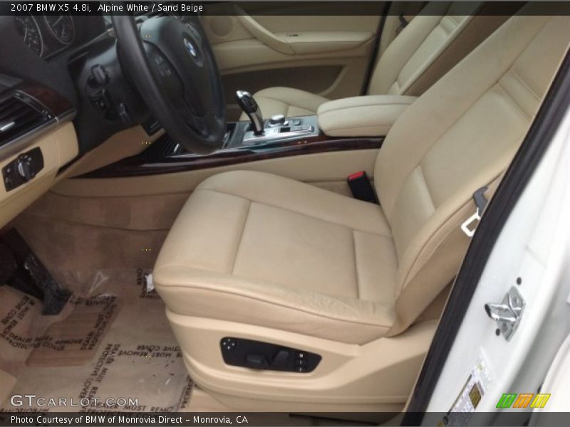 Alpine White / Sand Beige 2007 BMW X5 4.8i