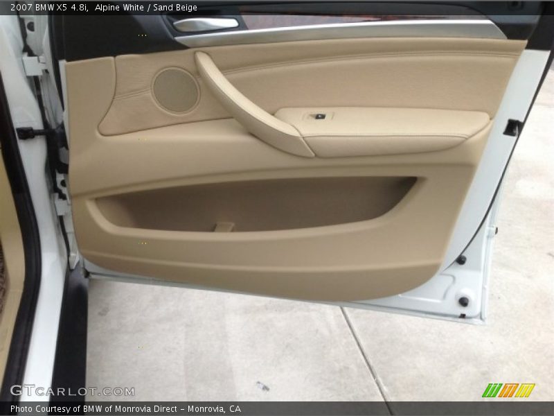 Alpine White / Sand Beige 2007 BMW X5 4.8i