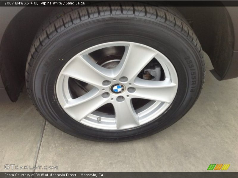 Alpine White / Sand Beige 2007 BMW X5 4.8i