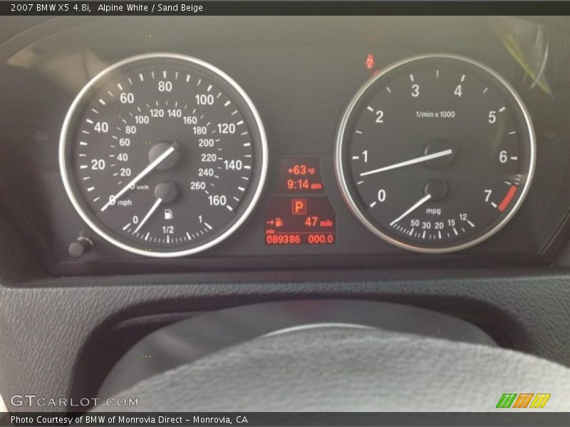 Alpine White / Sand Beige 2007 BMW X5 4.8i