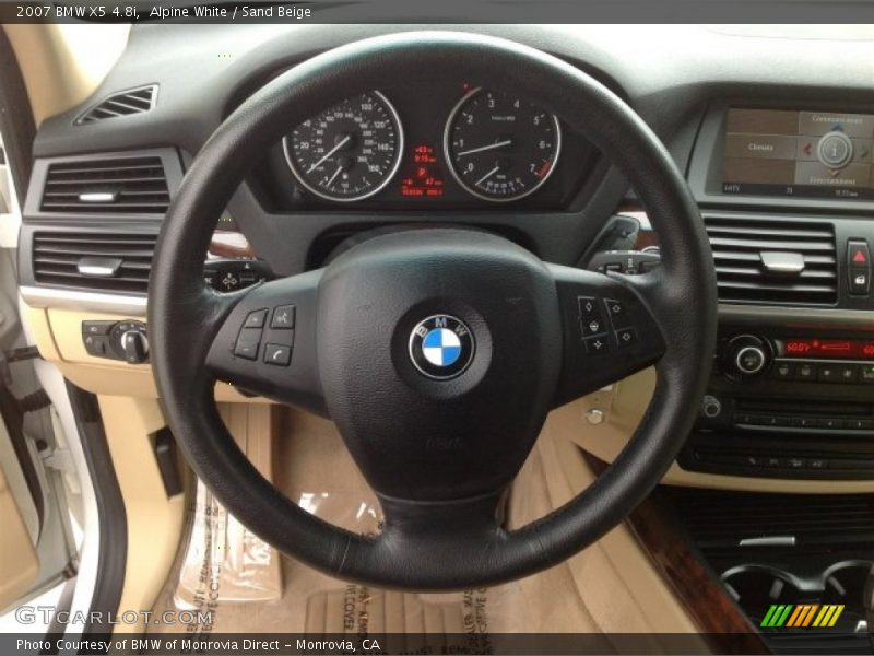 Alpine White / Sand Beige 2007 BMW X5 4.8i