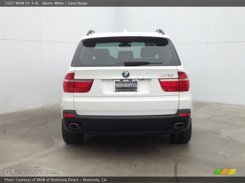 Alpine White / Sand Beige 2007 BMW X5 4.8i