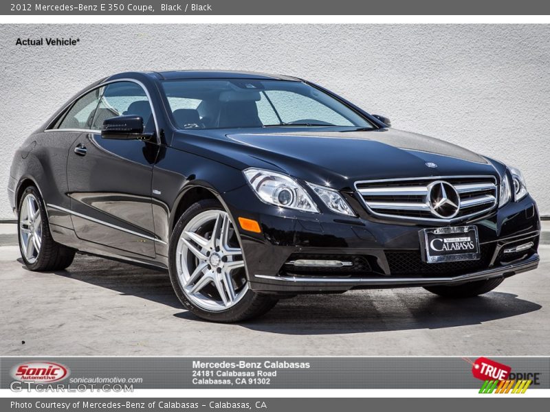 Black / Black 2012 Mercedes-Benz E 350 Coupe