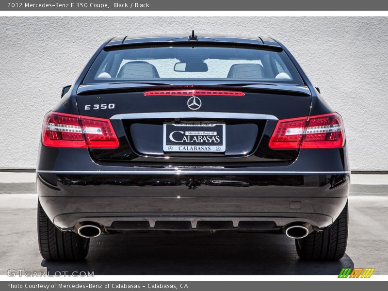 Black / Black 2012 Mercedes-Benz E 350 Coupe