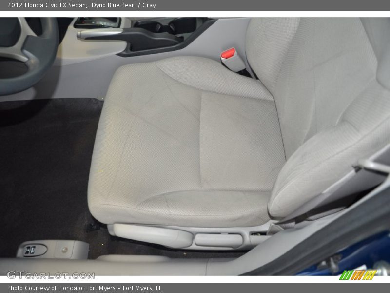 Dyno Blue Pearl / Gray 2012 Honda Civic LX Sedan