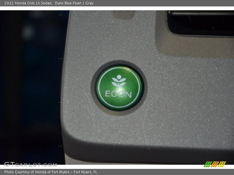 Dyno Blue Pearl / Gray 2012 Honda Civic LX Sedan