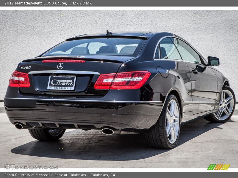 Black / Black 2012 Mercedes-Benz E 350 Coupe