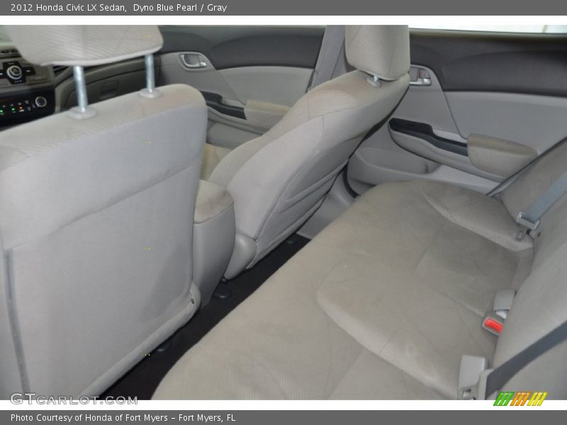 Dyno Blue Pearl / Gray 2012 Honda Civic LX Sedan