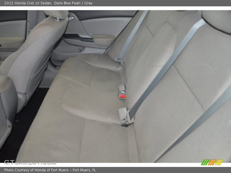 Dyno Blue Pearl / Gray 2012 Honda Civic LX Sedan