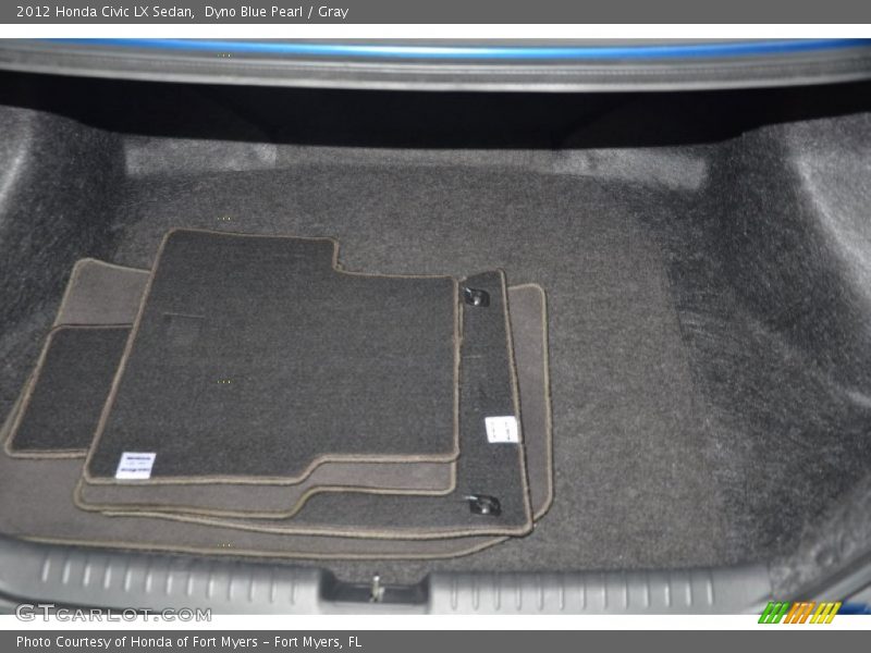 Dyno Blue Pearl / Gray 2012 Honda Civic LX Sedan