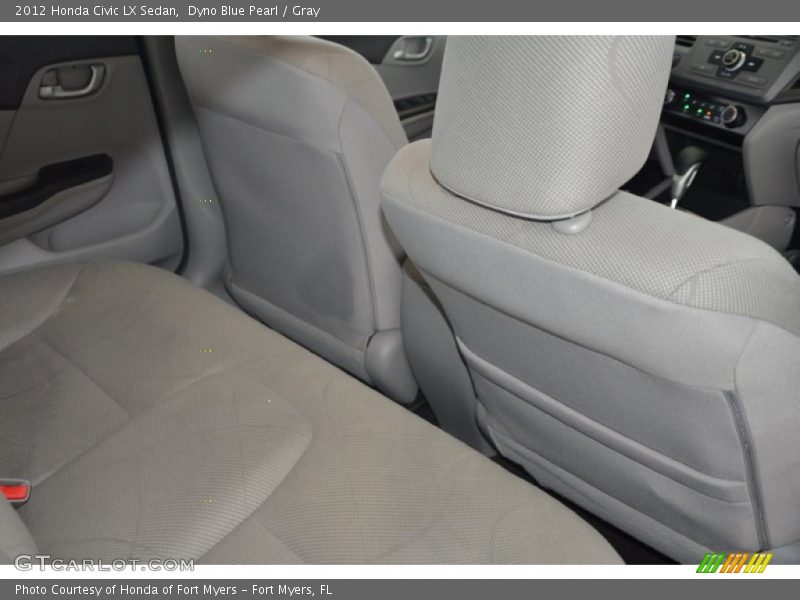 Dyno Blue Pearl / Gray 2012 Honda Civic LX Sedan