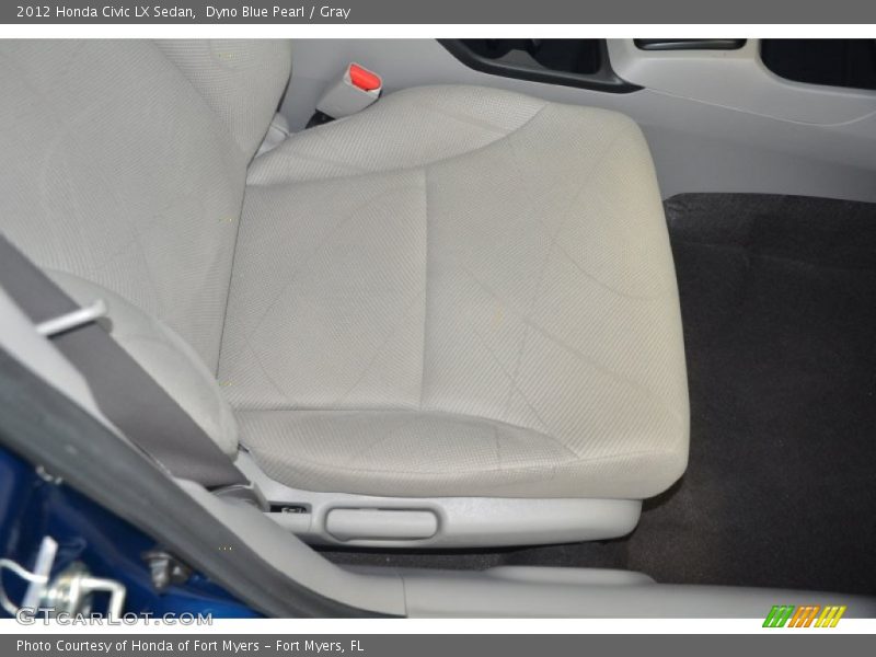 Dyno Blue Pearl / Gray 2012 Honda Civic LX Sedan
