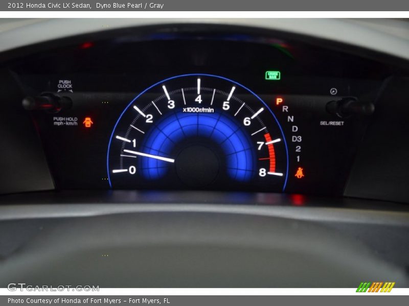Dyno Blue Pearl / Gray 2012 Honda Civic LX Sedan