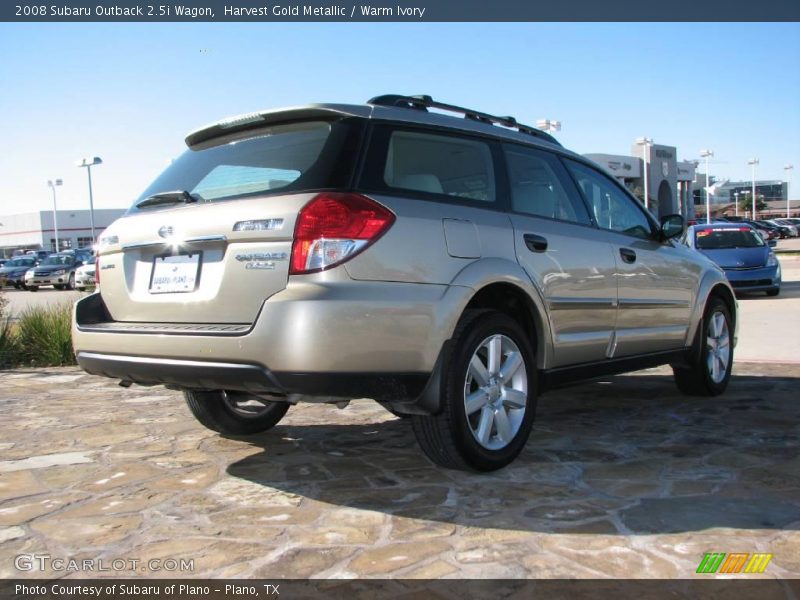 Harvest Gold Metallic / Warm Ivory 2008 Subaru Outback 2.5i Wagon