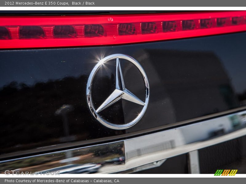 Black / Black 2012 Mercedes-Benz E 350 Coupe