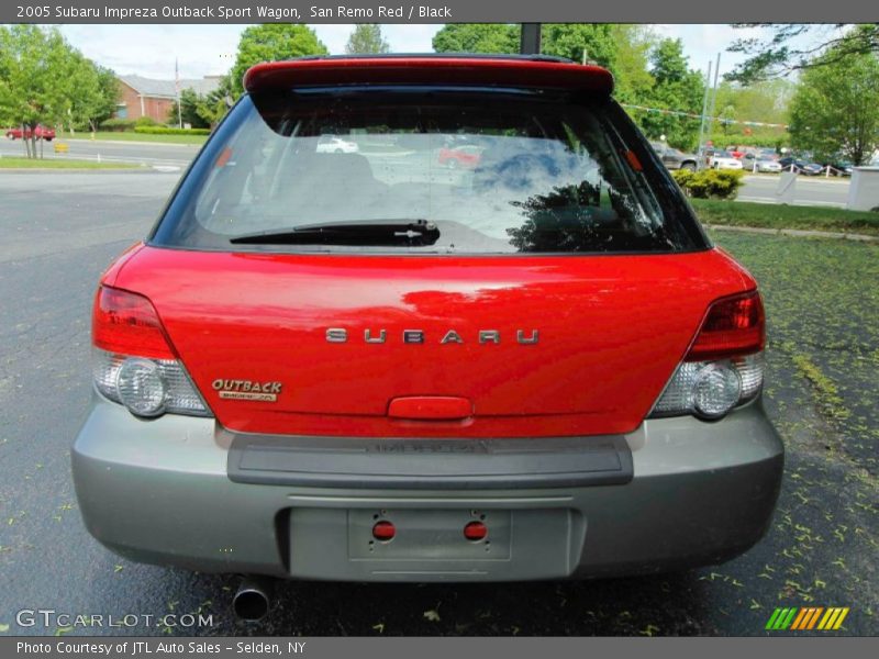San Remo Red / Black 2005 Subaru Impreza Outback Sport Wagon