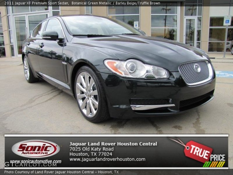 Botanical Green Metallic / Barley Beige/Truffle Brown 2011 Jaguar XF Premium Sport Sedan