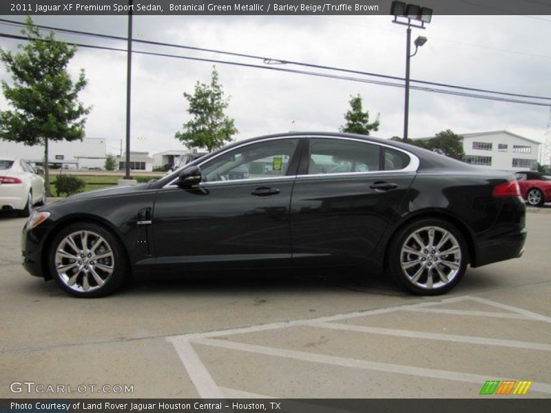 Botanical Green Metallic / Barley Beige/Truffle Brown 2011 Jaguar XF Premium Sport Sedan