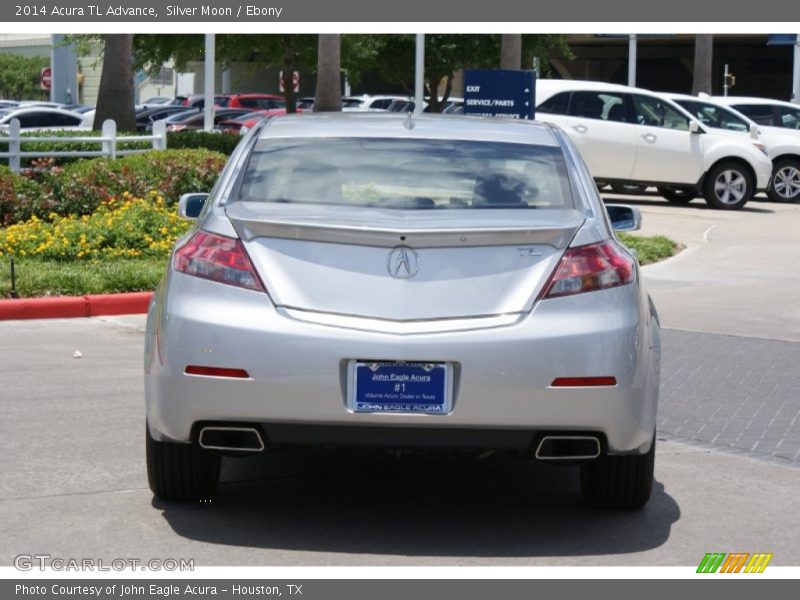 Silver Moon / Ebony 2014 Acura TL Advance