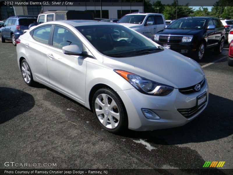 Silver / Gray 2012 Hyundai Elantra GLS