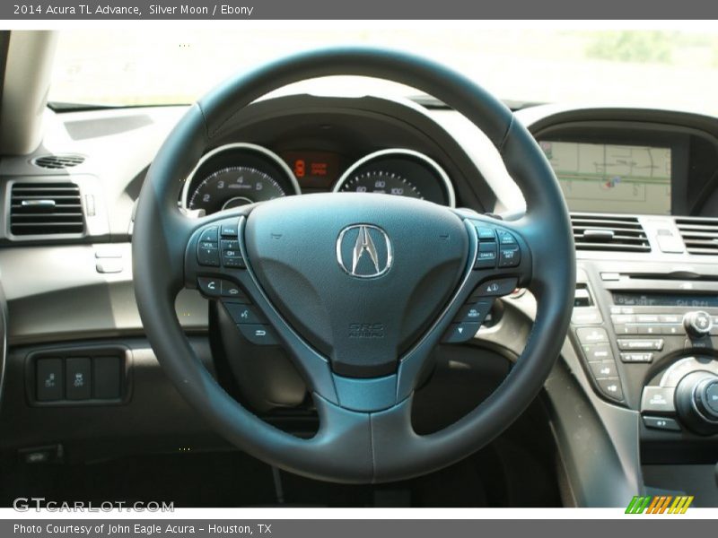 Silver Moon / Ebony 2014 Acura TL Advance