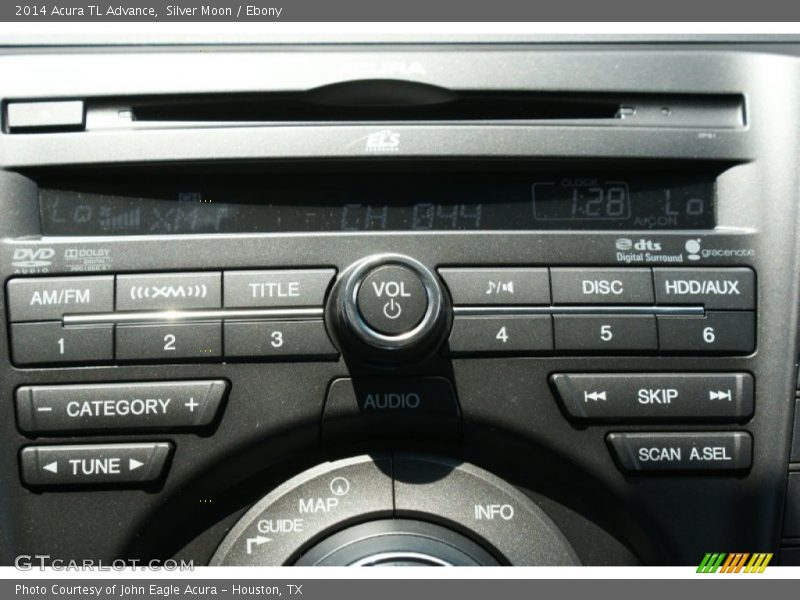 Silver Moon / Ebony 2014 Acura TL Advance