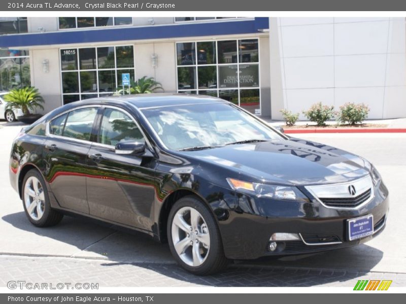 Crystal Black Pearl / Graystone 2014 Acura TL Advance