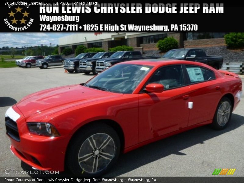 TorRed / Black 2014 Dodge Charger SXT Plus AWD