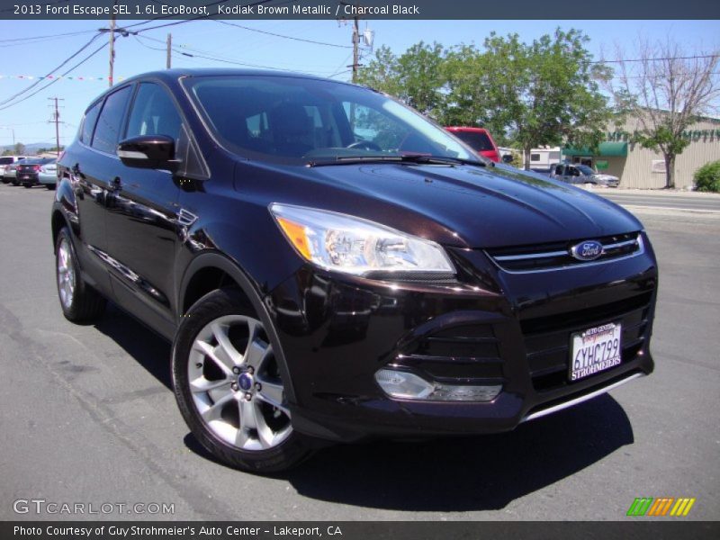 Kodiak Brown Metallic / Charcoal Black 2013 Ford Escape SEL 1.6L EcoBoost