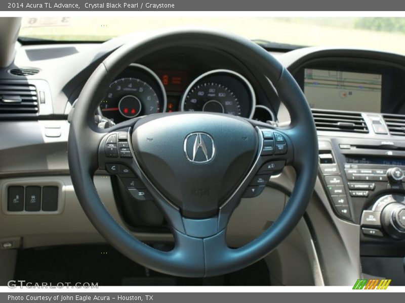 Crystal Black Pearl / Graystone 2014 Acura TL Advance