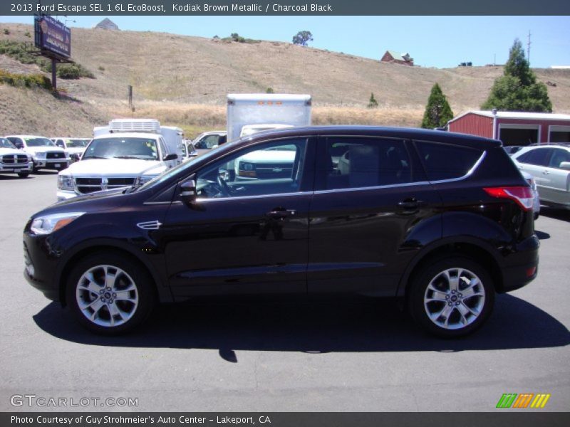 Kodiak Brown Metallic / Charcoal Black 2013 Ford Escape SEL 1.6L EcoBoost