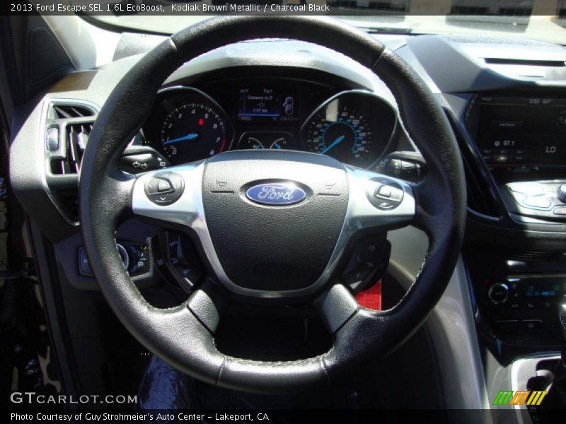 Kodiak Brown Metallic / Charcoal Black 2013 Ford Escape SEL 1.6L EcoBoost