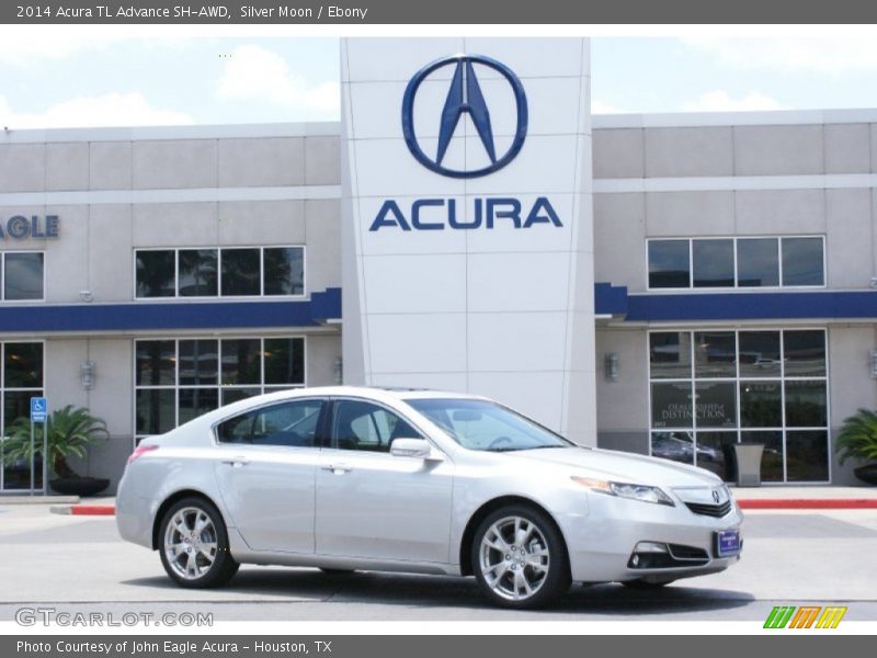 Silver Moon / Ebony 2014 Acura TL Advance SH-AWD