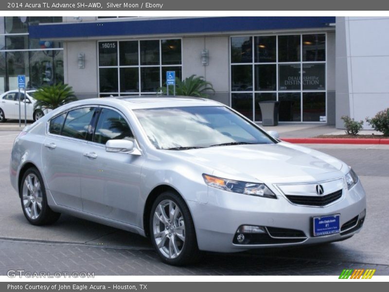 Silver Moon / Ebony 2014 Acura TL Advance SH-AWD