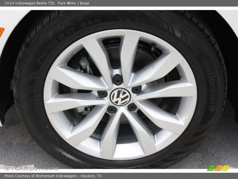 Pure White / Beige 2014 Volkswagen Beetle TDI