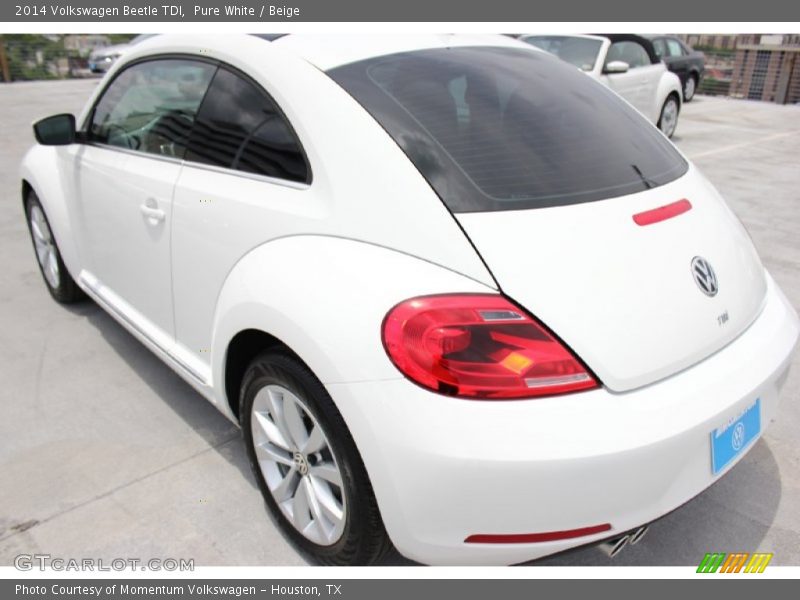 Pure White / Beige 2014 Volkswagen Beetle TDI