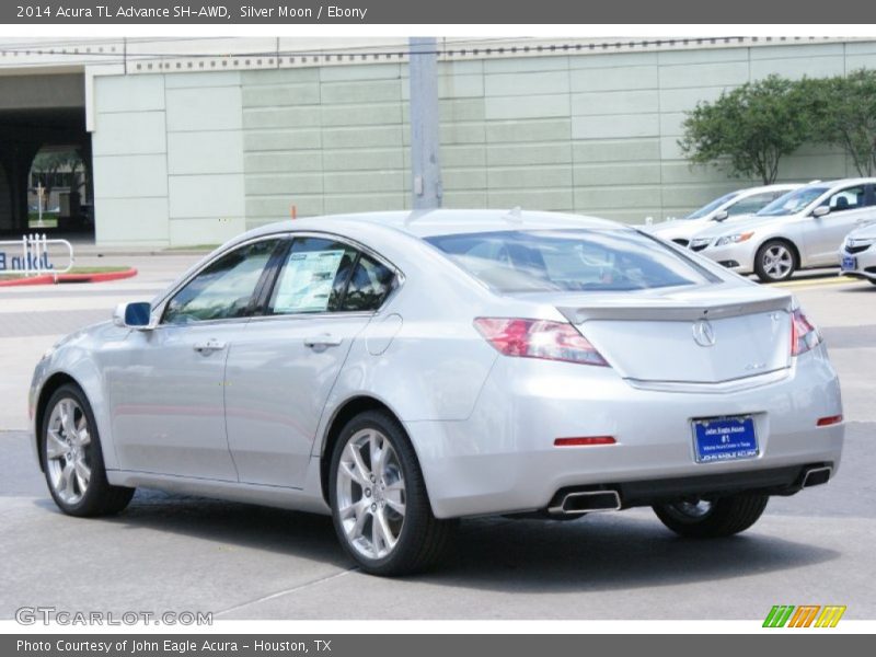 Silver Moon / Ebony 2014 Acura TL Advance SH-AWD