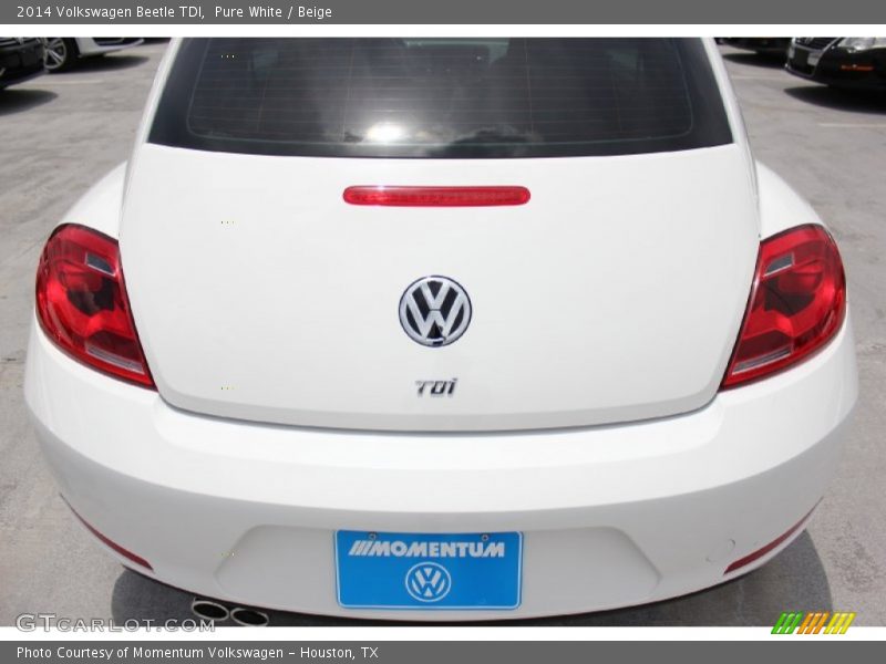 Pure White / Beige 2014 Volkswagen Beetle TDI