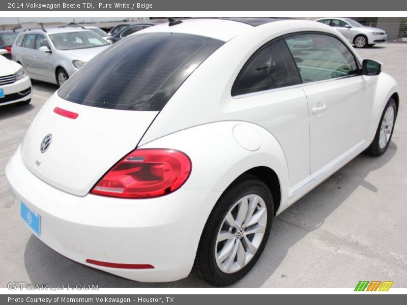 Pure White / Beige 2014 Volkswagen Beetle TDI